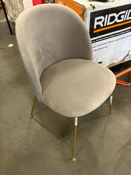Rove Concepts Grey Velvet Iris Dining Chair