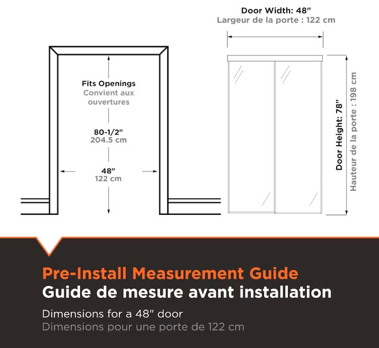 TRUporte 48-inch x 80.5-inch White Econo Painted Steel Frame Mirrored Closet Sliding door