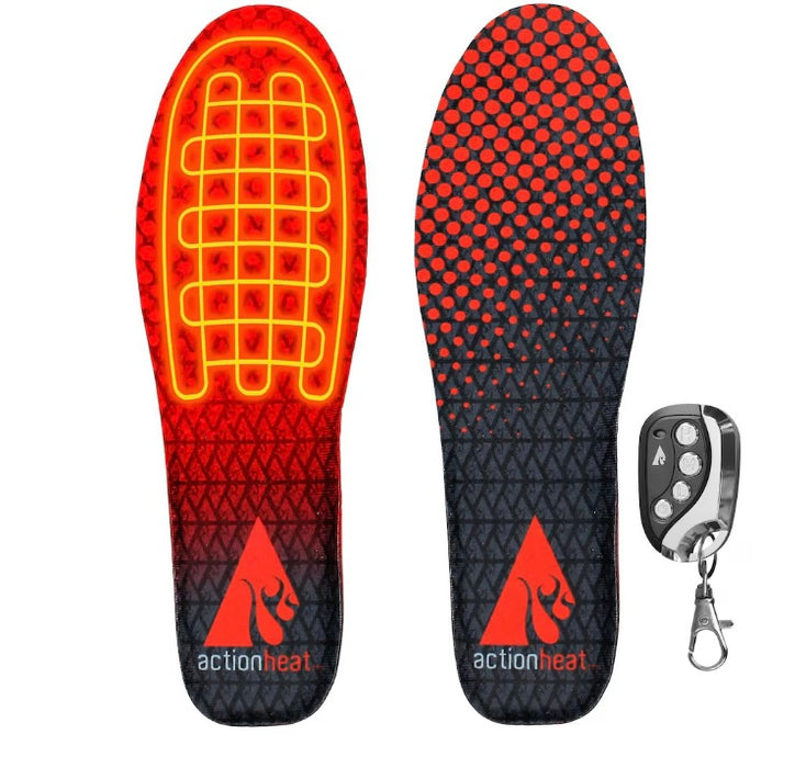 ActionHeat 3V Rechargeable Heated Insoles with Remote Large/Ex-Large (New)