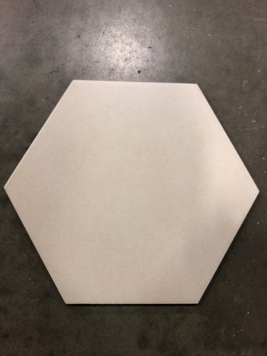Faber 10” x 11” Antic Crema Hexagon Porcelain Cement Look Tile (new)