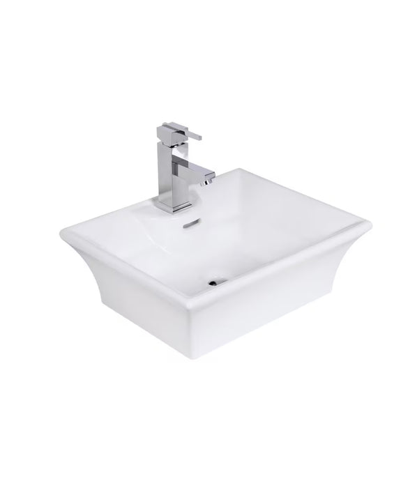 Glacier Bay Square Vessel Sink in White (new)