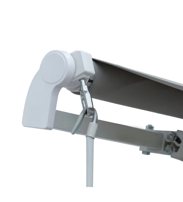 Outsunny Manual Retractable Patio Awning Sun Shade Canopy w/ Crank Handle (new)