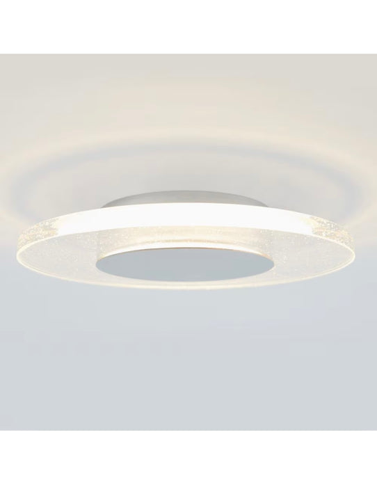 Artika Essence Disk 13-inch 1-light Chrome Dimmable Integrated LED Ceiling Flushmount Light Fixture (new)