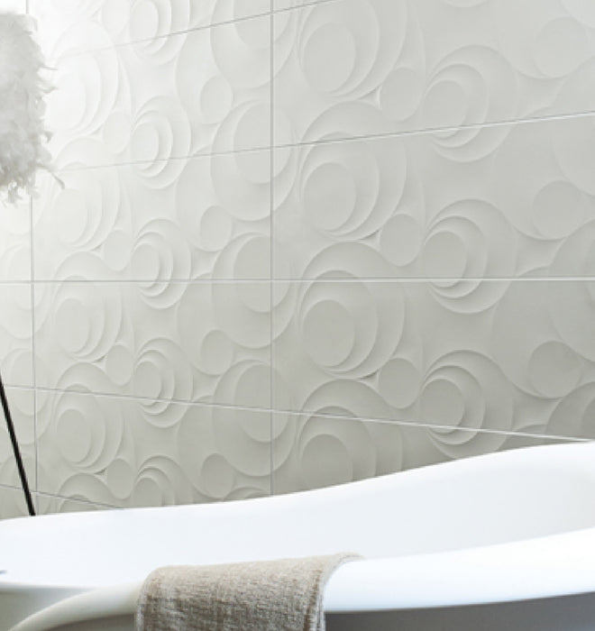 Grey Swirl Wall Tile