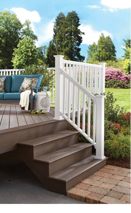 Veranda 6 ft. Classic Stair Rail Kit - White (New)