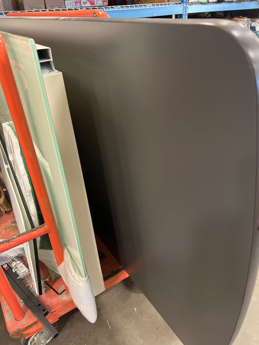 Grey Rectangular Table Top with Black Edging