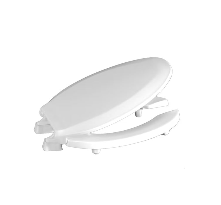 Centoco ADA Compliant 2 inch Raised Elongated Open Front with Cover Toilet Seat in White  (new)