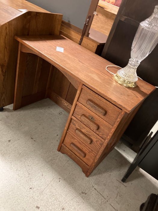 Vintage Oak single pedestal Desk (used)