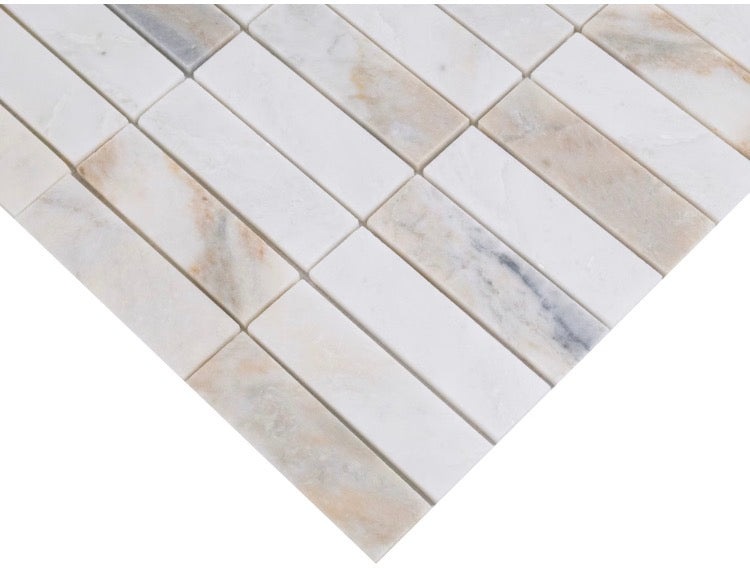 MSI Stone ULC Aurea Gold 11.26-inch x 12-inch x 6mm Honed Marble Mosaic Wall Tile (0.94 sq. ft./Each) (New)