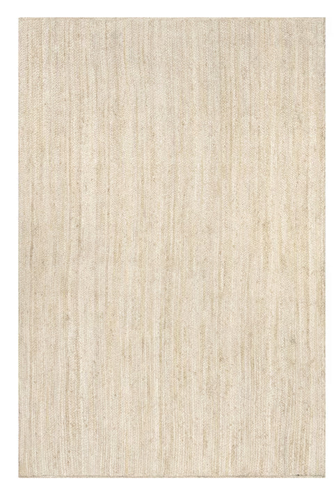 nuLOOM Hand Woven Rigo Jute Rug Off-White 4 ft. x 6 ft. Indoor Area Rug (Used)