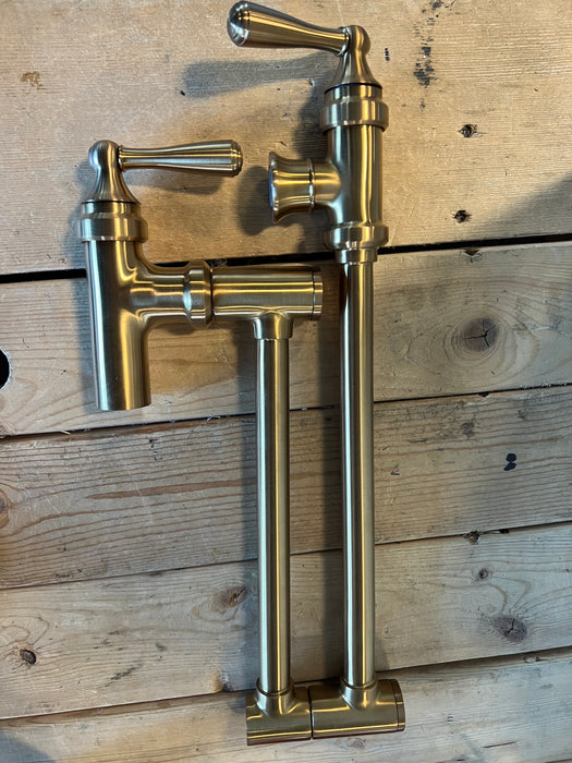 MOEN Wall Mounted Swing Arm Potfiller in Brushed Gold (new)
