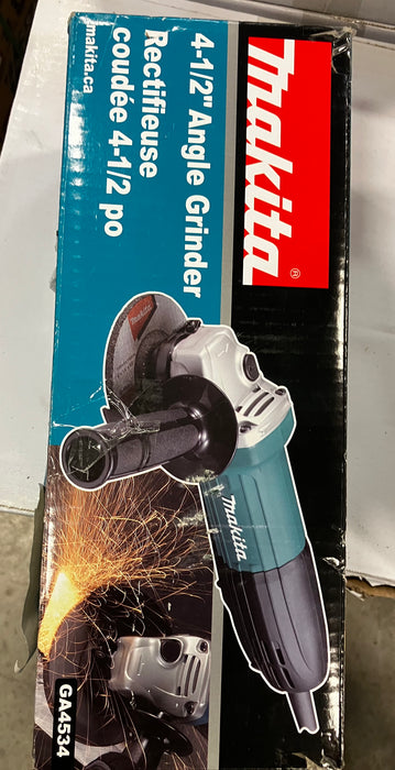MAKITA 41/2-inch (6-Amp) Paddle Switch Angle Grinder, with 11,000 RPM and AC/DC Power Switch (120V) (Used)