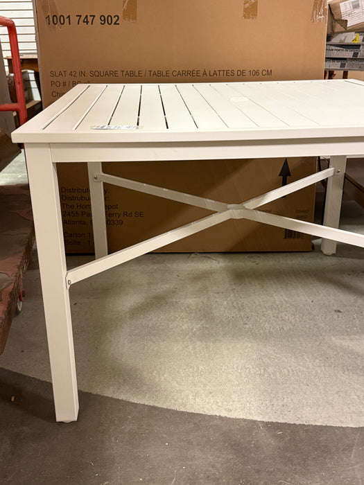 Slat 42” Square Table (New)