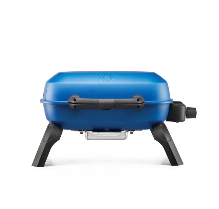 Napoleon TravelQ 240 1-Burner Portable Propane BBQ Grill with Folding Legs and Ergonomic Handle in Blue (used)
