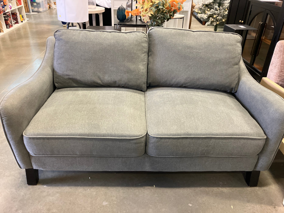 Grey Two-Seater Upholstered Loveseat (Used)