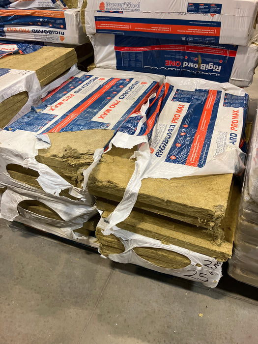 PowerWool RigiBoard PRO MAX 2.5-in x 2-ft x 4-ft Rigid Mineral Wool Insulation - 4/Pk