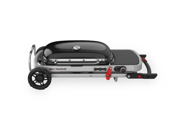 Weber Traveler 1-Burner Portable Gas BBQ, Black