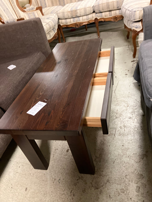 Solid wood coffee table (used)