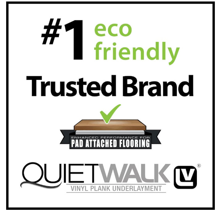QuietWalk 100 Sq Ft Premium Sound & Moisture Barrier Underlayment for Luxury Vinyl Plank Flooring (New)