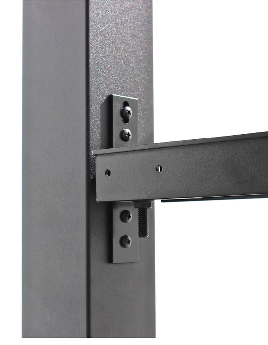 SLIPFENCE 9' Aluminum Fence Post 3 inch x 3 inch x 100 inch Black (New)