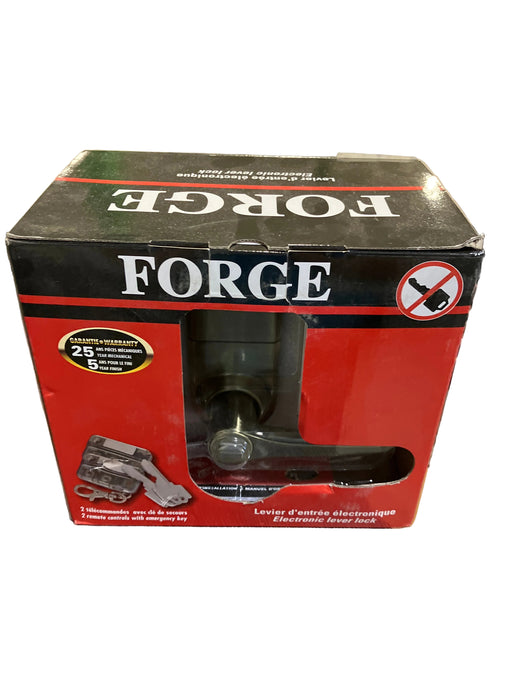 Forge Antique Brass Keyless Entry Electronic Lever Lock