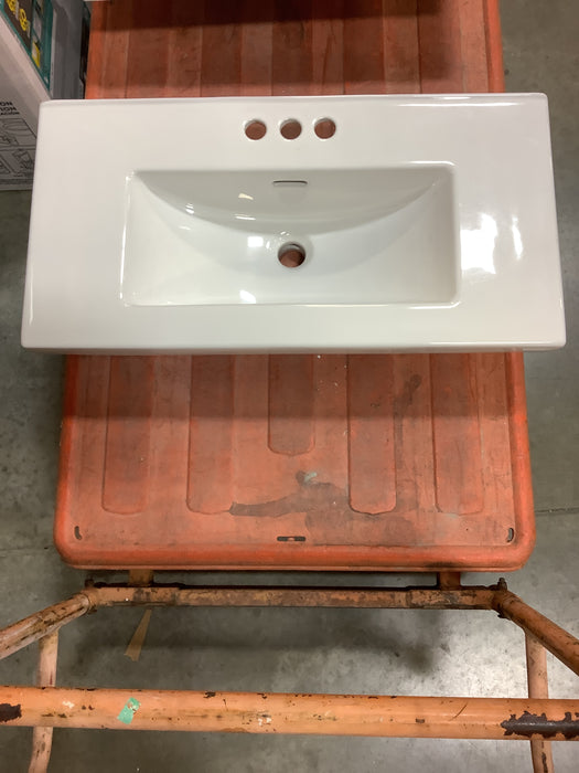 Bath-Tech White Drop in Sink 30” x 15” (New)