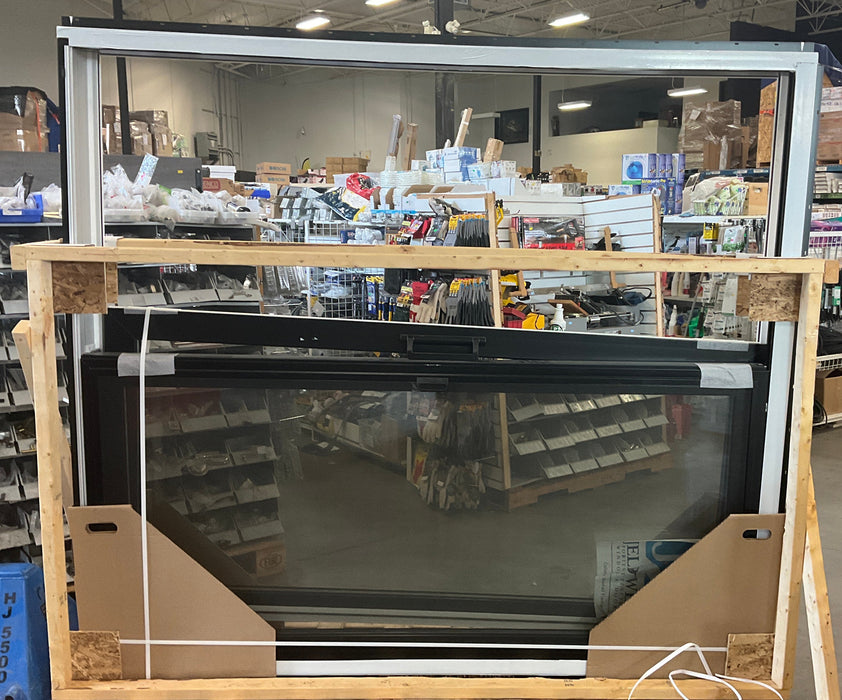 JELD-WEN 6 ft. Premium Tripane Left-Hand Vinyl Sliding Patio Door