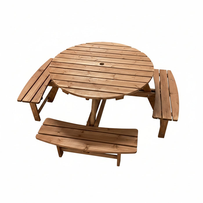Wood Patio Dining Set