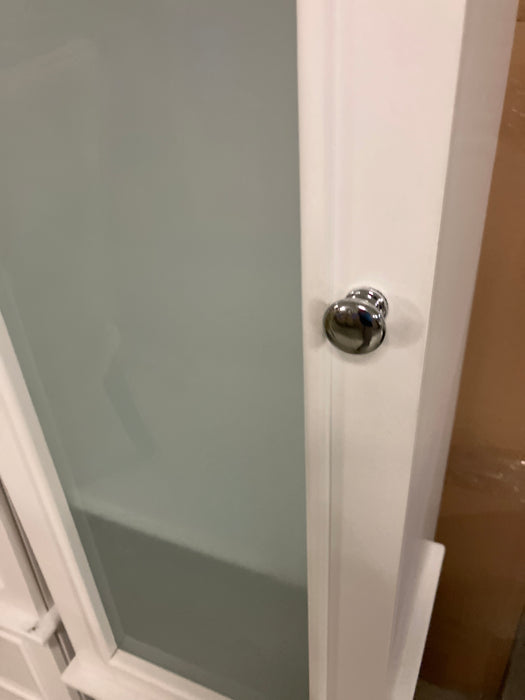 High cabinet with glass door (used)