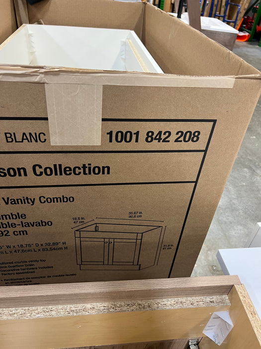 St. Paul Addison 36-inch W Bathroom Vanity in White (new)