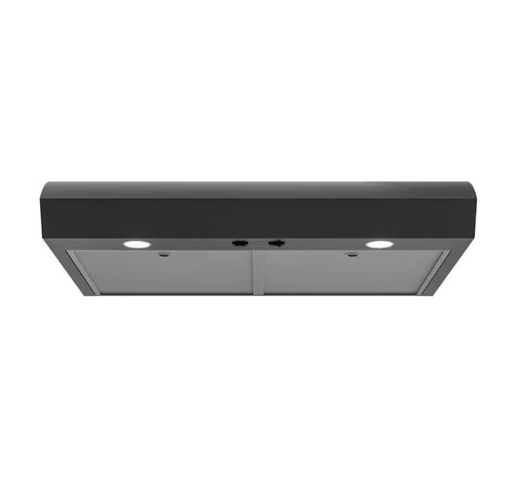 Broan 30-Inch Under Cabinet Range Hood, ENERGY STAR, 350 Max Blower CFM, Black Stainless Steel (new)