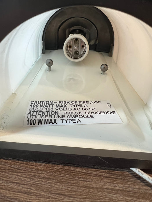 Brushed Grey Frosted Exterior Sconce Light (new)