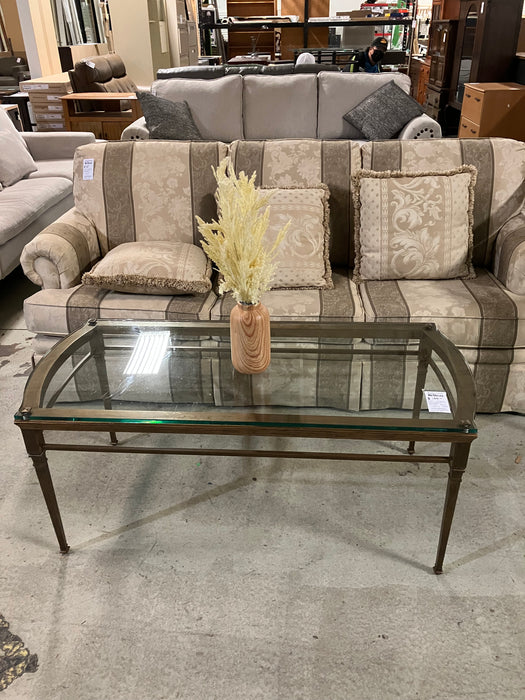 Coffee Table with Metal Base