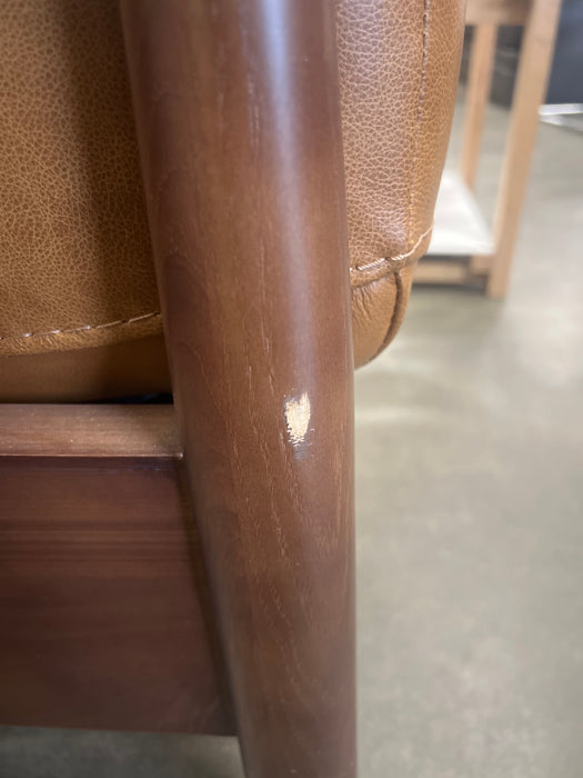 Camel Brown Leather Recliner