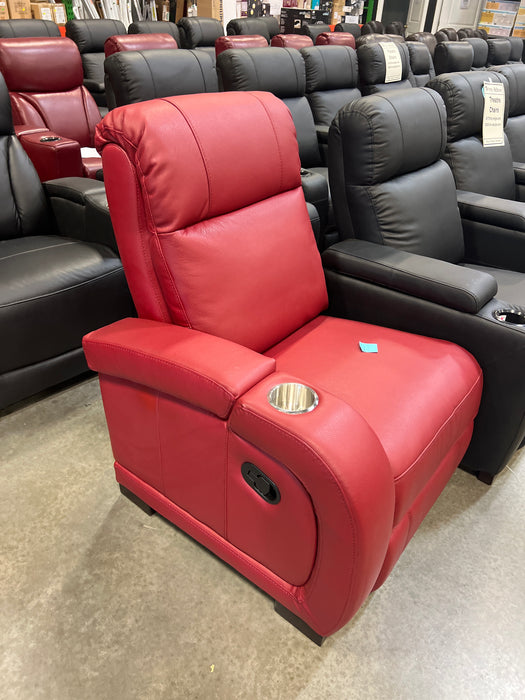 Manual Leather Right Arm Theatre Recliner (new)