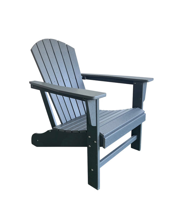 Think Patio Traditional Resin Wood Patio Muskoka Chair in Slate Grey (new)