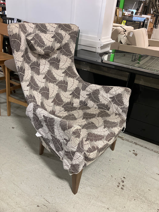 Grey armchair with high back (used)