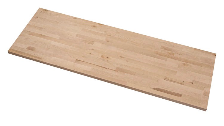 MSI Stone ULC 74 in. L x 25 in. W x 1.5 in. T Unfinished Birch Standard Butcher Block Countertop With Eased Edge (new)