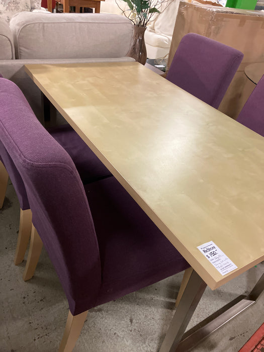 Dining set with 4 chairs (used)