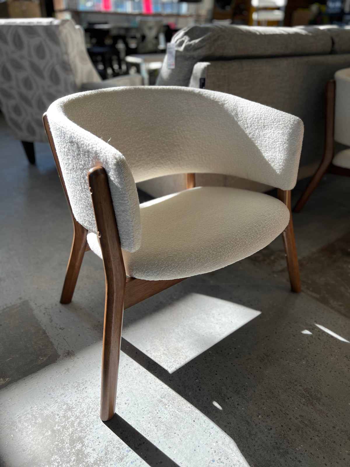 Boucle & Walnut Chair: Retro Comfort for Any Space — Habitat for ...