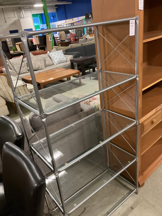 Glass+ metal Rack (used)