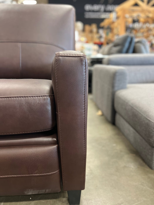 Brown Leather Recliner Chair