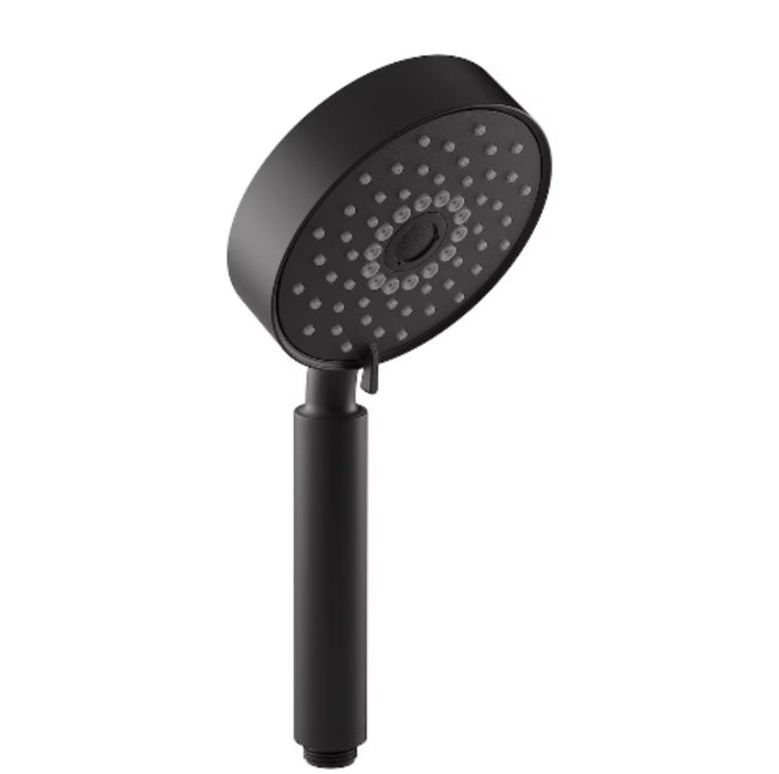KOHLER Purist 3-Spray 5-Inch Triple Wall Mount Handheld Shower Head in Matte Black (new)