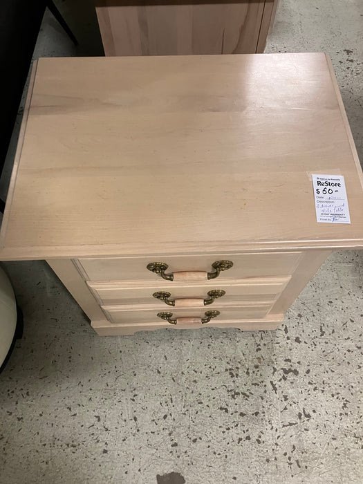 3 Drawer Side Table