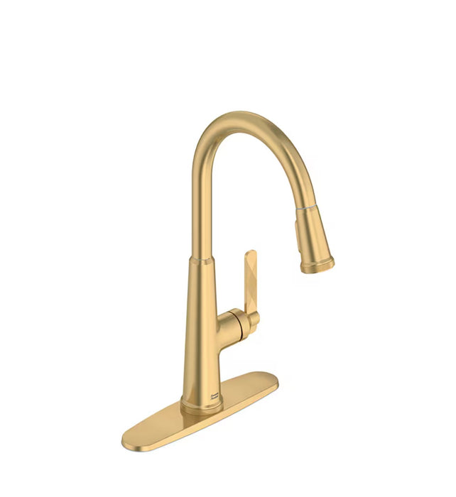 American Standard Eastcourt Single Handle Pull Down Dual Spray Kitchen Faucet 1.8 gpm/6.8L/min in Brushed Cool Sunrise (new)