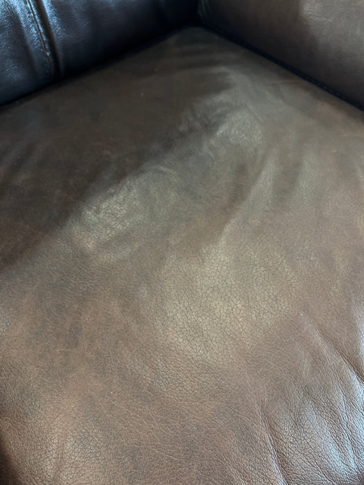Wide Leather Armchair