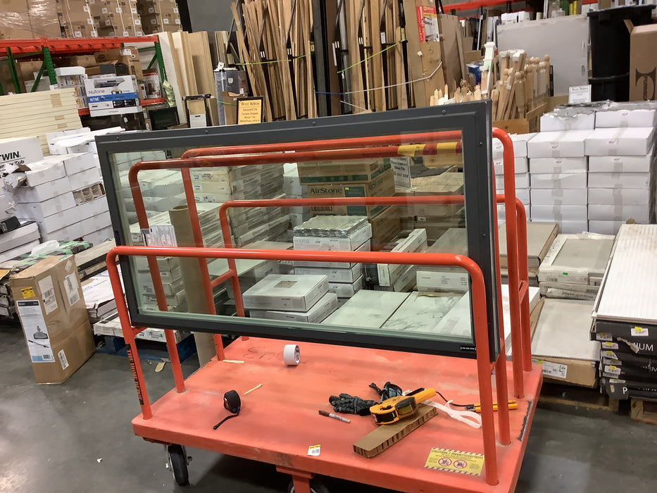 Columbia Fixed Curb Mounted Glass Skylight Custom  46.5” x 22.5” (As is)(New)