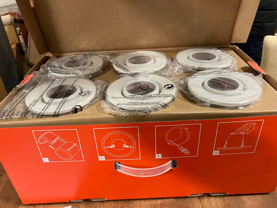 Nextlite 6 Pack 4 Inch. Gimbal Par20 White Recessed Kit (new) Ak