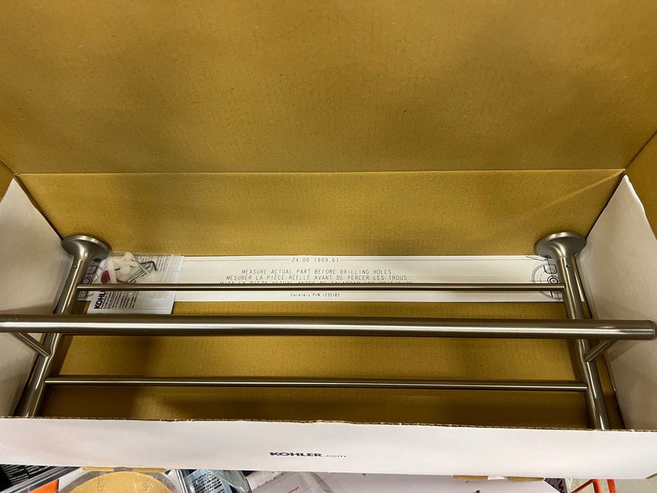 Coralais Hotelier Towel Bar Shelf - Vibrant Brushed Nickel 13448-BN Kohler (new)