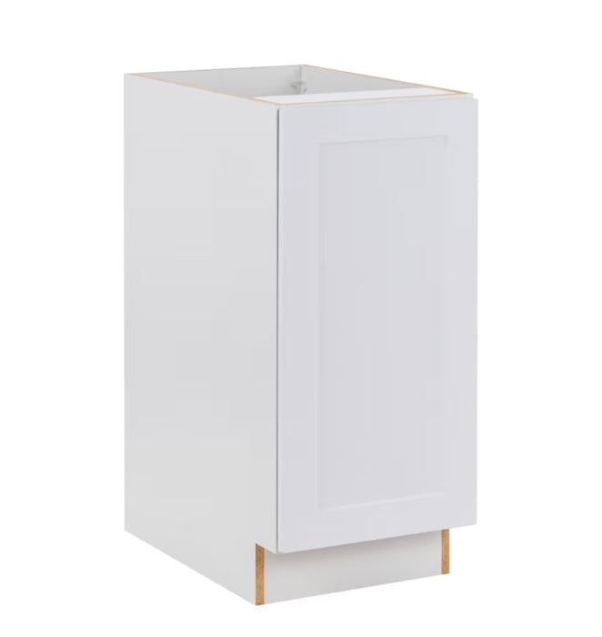 Edson 15 in. W x 35 H x 24 D Assembled Kitchen Base Cabinet, White (B15FH) (new)